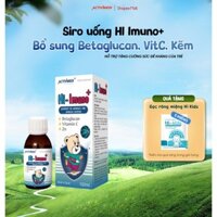 Siro Hi Imuno+ tăng đề kháng cho bé ACTIVMEDI PHARMA dễ uống bố sung Betaglucan Vitamin C Kẽm