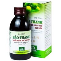 Siro ho Bảo Thanh điều trị các chứng ho, viêm phổi (125ml)