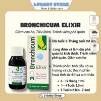 Siro Ho BRONCHICUM Elixir 100ml của Đức giúp giảm đờm và nhầy trong đường hô hấp