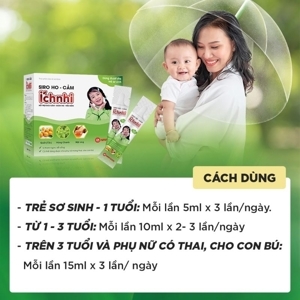Siro ho cảm ích nhi hộp 30 gói cho bé 0-3 tuổi