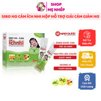 Siro ho cảm Ích Nhi hộp 30 gói x 5ml Hỗ trợ giải cảm, giảm ho,sổ mũi hỗ trợ tăng sức đề kháng cho trẻ