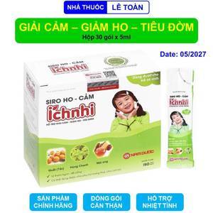 Siro ho cảm ích nhi hộp 30 gói cho bé 0-3 tuổi