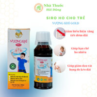 Siro Ho Cao Lỏng Vượng Khí Gold Giảm Ho Tiêu Đờm Chống Viêm Họng Viêm Phế Quản cho bé
