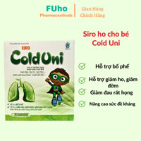 Siro Ho Cho Bé Cold Uni, Siro bổ phế, giảm ho, long đờm, nâng cao sức đề kháng Duocphamfuho Hộp 20 ống
