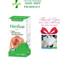 Siro ho cho bé và người lớn, Siro Ho Henfusi Giúp giảm ho lâu ngày, tiêu đờm Chai 250m