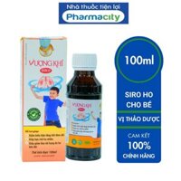 Siro Ho Cho Bé Vượng Khí Gold Giảm Ho Tiêu Đờm Chống Viêm Họng Viêm Phế Quản Chai 100ml Chính Hãng