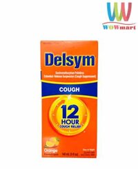 Siro ho Delsym 12 Hour Cough Relief Day or Night 148ml cho người lớn và trẻ em 4+ (vị Cam)