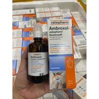 Siro ho đờm Ratiopharm Ambroxol Đức - 100ml
