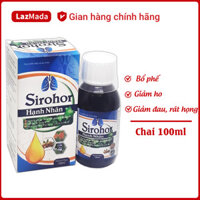 Siro ho HẠNH NHÂN - Cao lá thường xuân hạnh nhân lá hẹ  mật ong giúp bổ phế giảm ho tiêu đờm hiệu quả - Hộp100ml