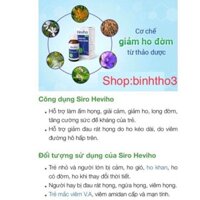 Siro ho Heviho (cho trẻ từ 1 tuổi đến người lớn)