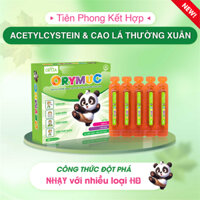 Siro ho ORYMUC - Chiết xuất cao khô lá thường xuân và Acetylcystein hỗ trợ giảm ho, long đờm và làm dịu đường hô hấp.