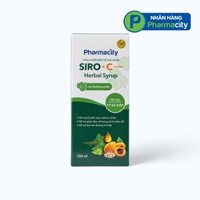 Siro ho thảo dược Pharmacity Herbal Syrup + Vitamin C hỗ trợ bổ phế và giảm ho (Chai 100ml)