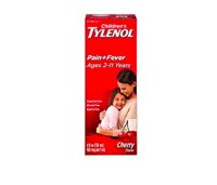 Siro hỗ trợ giảm đau hạ sốt cho bé Children's Tylenol Pain + Fever Relief Cold Medicine Cherry 4Oz 120ml