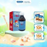Siro hỗ trợ miễn dịch Albavit Kids Immune Boost Max bổ sung Vitamin C tăng cường đề kháng cho bé 150ml