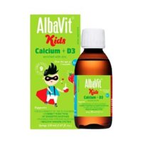 SIRO HỖ TRỢ TĂNG CHIỀU CAO CHO TRẺ. ALBAVIT KIDS CALCIUM +D3. Chai 150ml