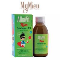 Siro hỗ trợ tăng chiều cao Albavit Kids Calcium + D3 chai 150ml