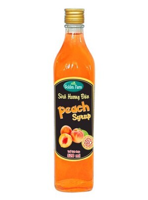 Sirô hương đào Golden Farm 520ml