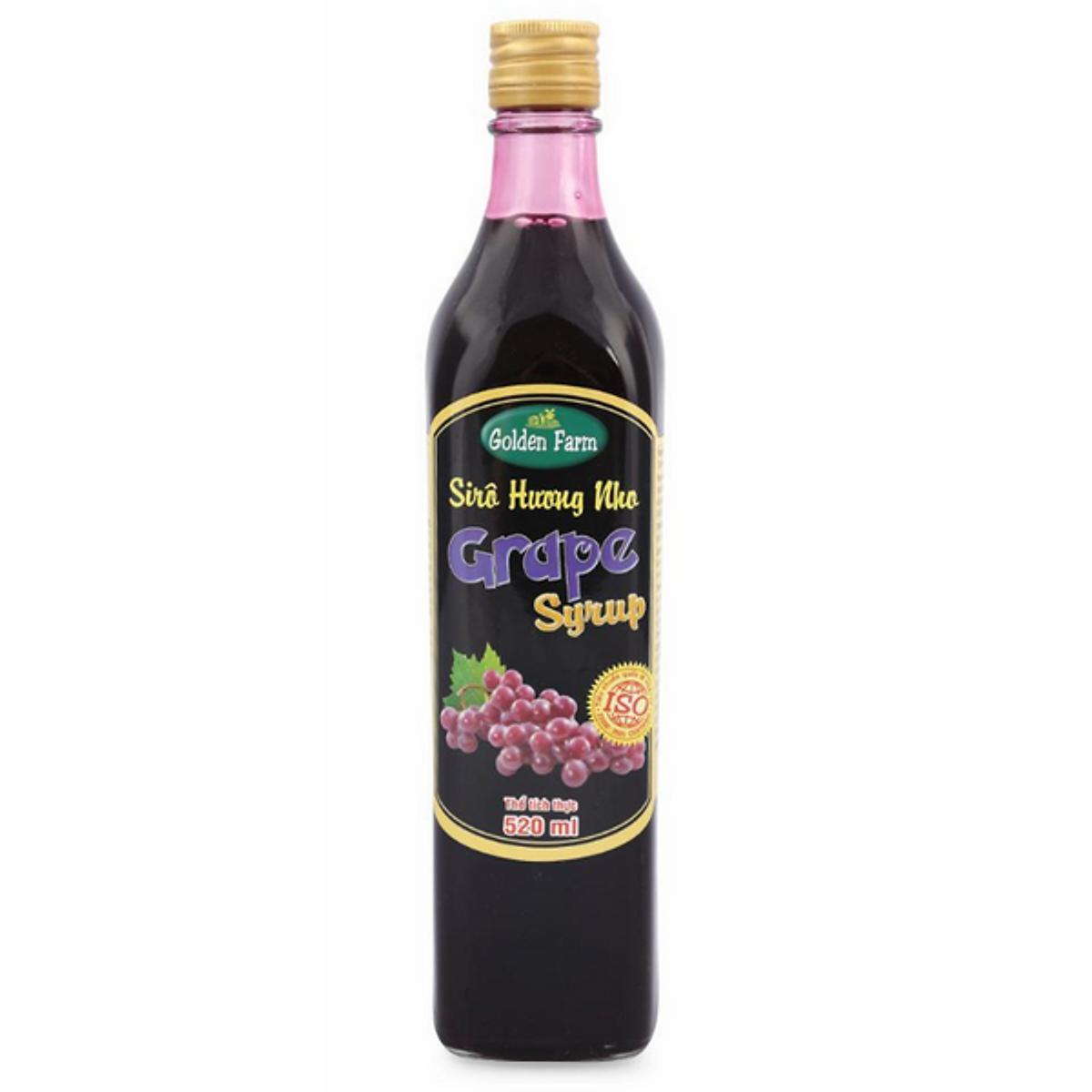 Sirô hương nho Golden Farm 520ml