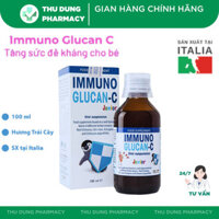 Siro Immuno Glucan-C, Siro Tăng Sức Đề Kháng Cho Bé, Giúp Trẻ Khoẻ Mạnh, Nhập Khẩu Italy Lọ 100mL – Nhà thuốc Thu Dung