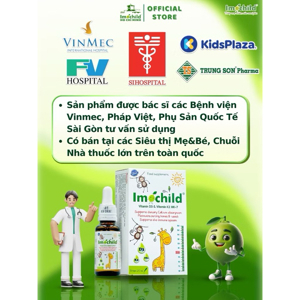 Siro IMOCHILD trẻ em Tăng sức đề kháng - Lọ 125ml