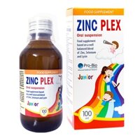 Siro Kẽm Zinc Plex Pro-Bio Bổ Sung Kẽm Hữu Cơ, Lysin Giúp Trẻ Ăn Ngon, Tiêu Hóa Khỏe (Chai 100ml)