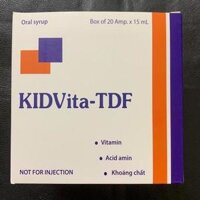 Siro KIDVita -TDF giúp bổ sung vitamin và các loại acid amin thiết yếu cho cơ thể - ống 15ml