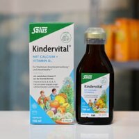 Siro Kindervital bổ sung Canxi và Vitamin D3 cho bé trên 3 tuổi, 250 ml