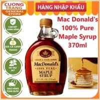 Sirô lá phong Mac Donald's 100% Pure Maple Syrup 370ml