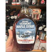 Siro lá phong Organic VERMONT MAPLE SYRUP hạng A 237ml