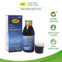 Siro Mệnh Môn Thủy PQA Hỗ Trợ Bồi Bổ Thận Âm, Mạnh Gân Cốt Và Tăng Cường Sức Khỏe Hộp 125ml