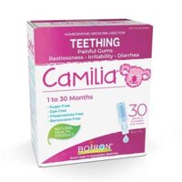 Siro muối giúp giảm khó chịu khi mọc răng Boiron Camilia Teething 1-30 tháng tuổi 30 tuýp×1ml Canada