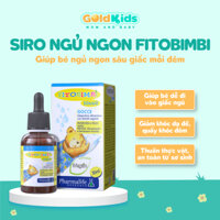 Siro ngủ ngon Fito thuần thực vật hỗ trợ bé ngủ ngon, sâu giấc, giảm khóc dạ đề Fitobimbi Sonno (30ml)