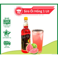 Siro Ổi Hồng SAFE KING 1 Lít Vua An Toàn, Hương Vị Đậm Đà, Vị Ngọt Tự Nhiên