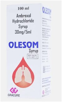 Siro Olesom 30mg/5ml trị bệnh đường hô hấp, viêm phế quản mãn, hen phế quản (chai 100ml)