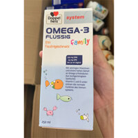 Siro OMEGA 3 Flussig Family Bổ Sung EPA, DHA & Vitamin Cho Trẻ Em Và Người Lớn, 250ml