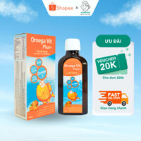 Siro Omega Vit Plus+ Bổ Sung DHA Vitamin Giúp Phát Triển Trí Não, Thị Lực Tăng Đề Kháng Bé