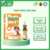 Siro Pedia Kid ZinC bổ sung kẽm, kích thích ăn ngon, tăng cường sức đề kháng cho bé - Hộp 1 lọ 20ml
