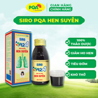 Siro PQA Hen Suyễn Dùng Cho Người Hen Suyễn, Hen Phế Quản, COPD