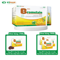 Siro Quả Dứa Dạng Gói Uống Tiện Lợi Giảm Ho, Đau Rát Họng Cho Trẻ Từ 6 Tháng Tuổi Siro Bromelain Viphar - 1 Hộp 60 Gói