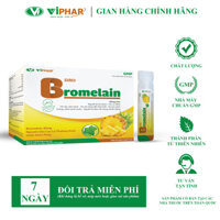 Siro Quả Dứa Dạng Gói Uống Tiện Lợi Giảm Ho, Đau Rát Họng Cho Trẻ Từ 6 Tháng Tuổi Siro Bromelain Viphar - 2 Túi Túi 10 Gói