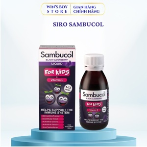 Siro Sambucol tăng sức đề kháng cho trẻ từ 1-12 tuổi