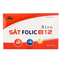 Siro Sắt Folic B12 Kingphar, bổ sung sắt, acid folic và vitamin B12