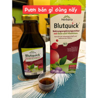 Siro sắt hữu cơ Herbaria Blutquick bổ sung sắt và vitamin 250ml của Đức
