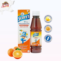 Siro SCOTT'S Emulsion Vita giúp trẻ ăn ngon ngăn còi xương Thái Lan