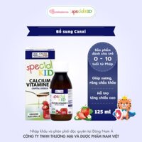 Siro Special Kid Calcium Vitamine D - Hỗ trợ chống còi xương, giúp trẻ phát triển chiều cao - 125ml