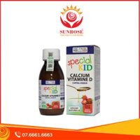 Siro Special Kid Calcium Vitamine D bổ sung Calci và Vitamin D giúp xương, răng chắc khỏe (125ml)