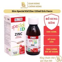 Siro Special Kid Zinc 125ml Eric Favre nhập khẩu Pháp bổ sung kẽm (tem công ty)