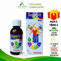 Siro SuperVit Baby - Bổ sung vitamin và khoáng chất cho cơ thể, tăng cường sức khỏe bé, vị táo thơm ngon (Lọ 150ml)