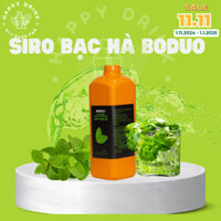 Siro, syrup bạc hà Boduo, can 2L giá cost chỉ từ 2k/cốc có công thức pha chế