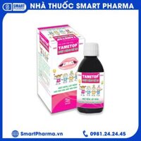 Siro Tametop hỗ trợ điều trị nhiệt miệng, loét miệng, chảy máu cam, chảy máu chân răng (100ml)